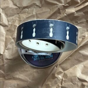 Navy Belt w/ White Horse Faces